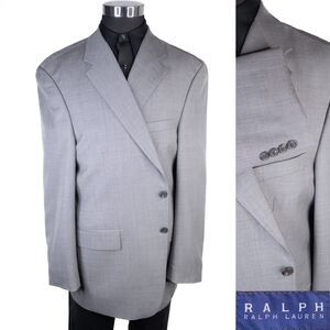 Ralph Lauren Sport Coat Mens Size 46T Wool/Cashmere 2-Button Blazer Suit Jacket